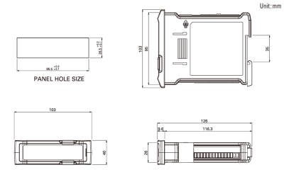 WTM-500 Transmitter - RS-485 - Modbus Comm. + Relay Out (2-In 4-out) - 2